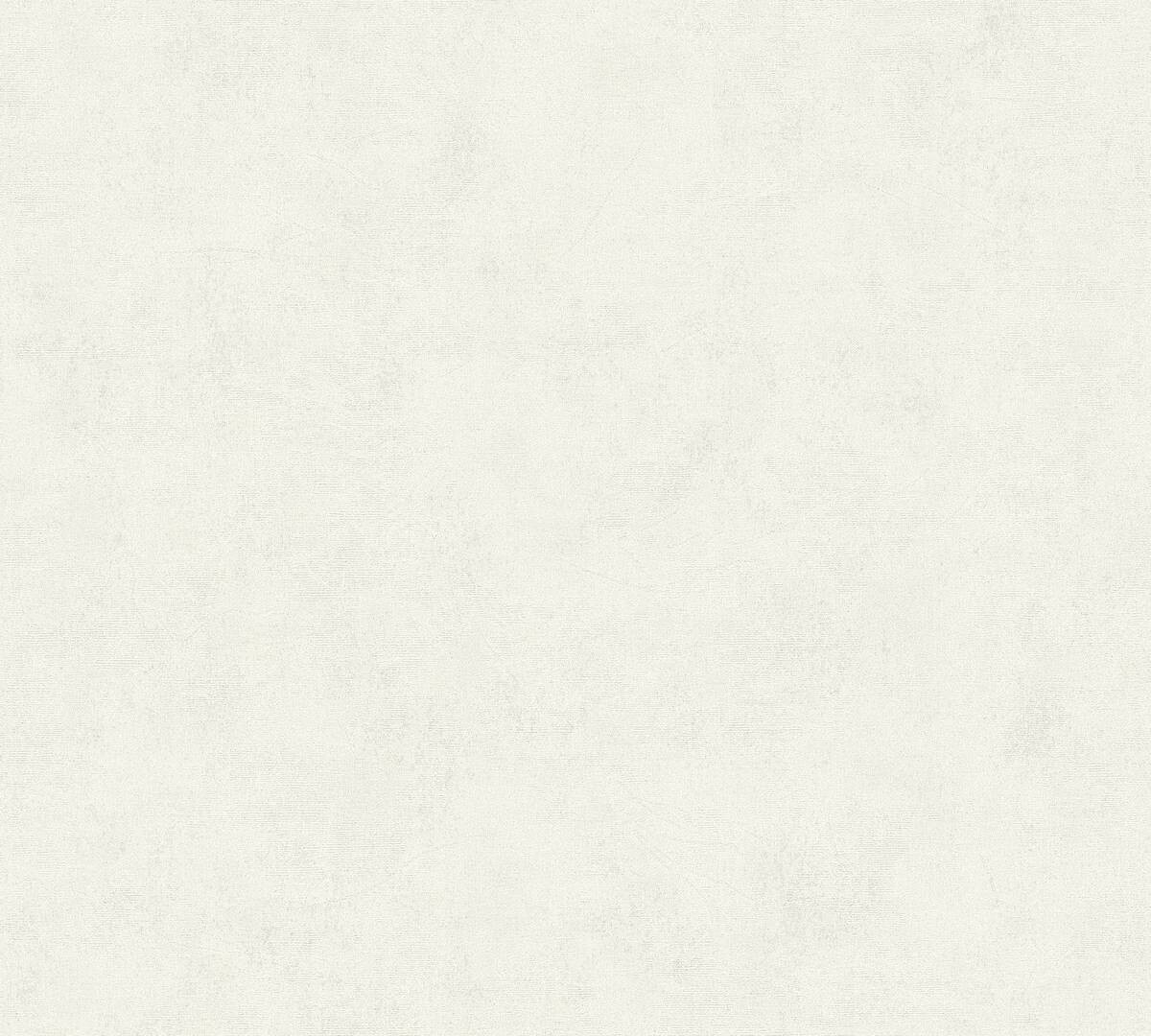 Vliestapete Uni creme weiß B/L: ca. 53x1005 cm