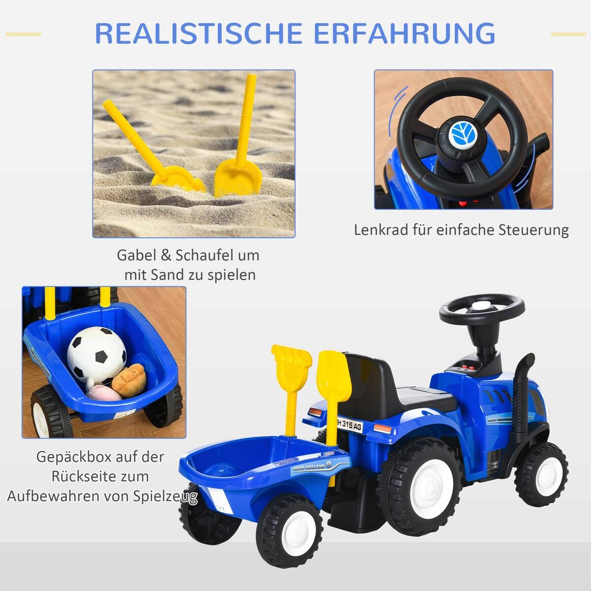 HOMCOM Kinder-Rutschauto