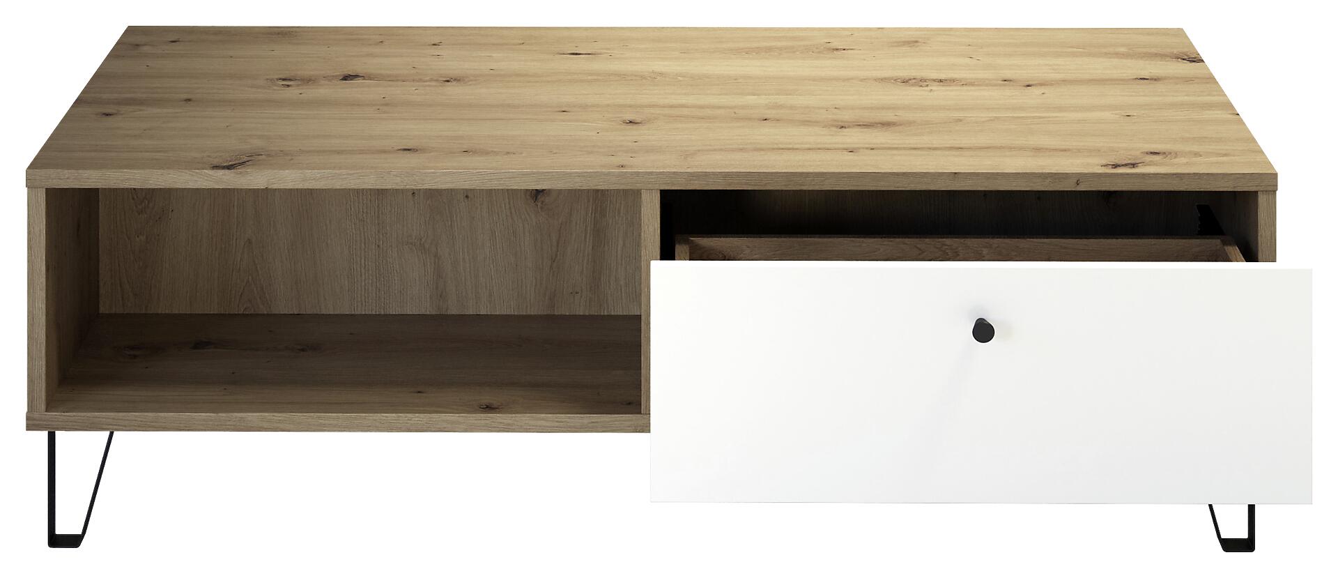 Trendteam TV-Lowboard Touch Eiche Artisan weiß B/H/T: ca. 110x37x60 cm