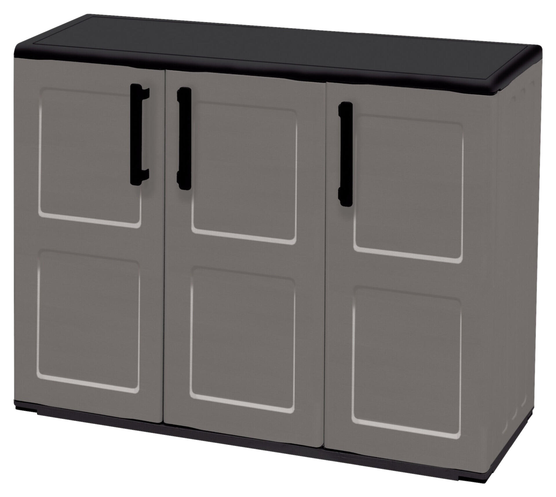 ArtPlast Kunststoffschrank Free niedrig grau Kunststoff B/H/T: ca. 102x84x37 cm ArtPlast Kunststoffschrank Free niedrig grau Kunststoff B/H/T: ca. 102x84x37 cm