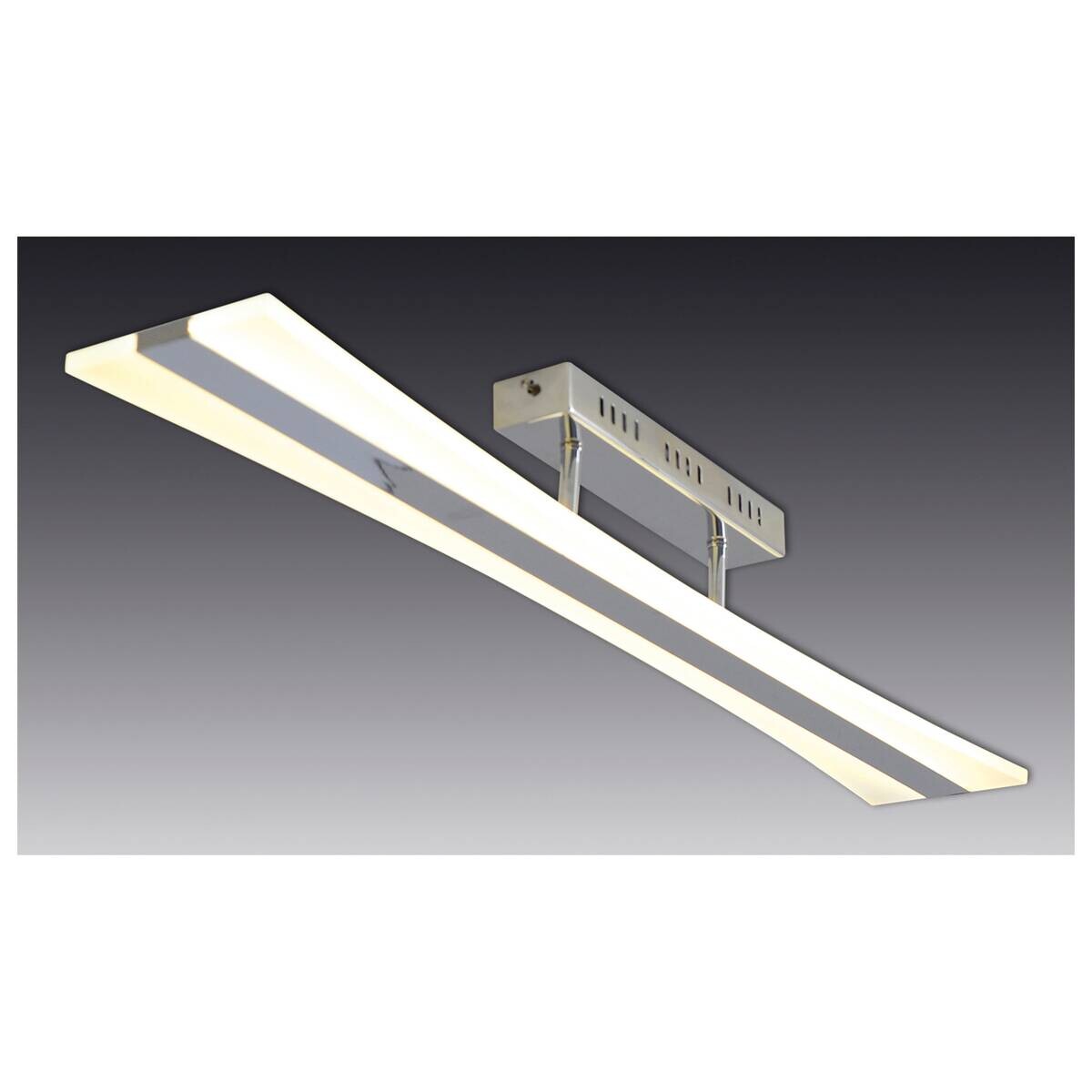 Näve Leuchten Deckenleuchte 1201650 silber Kunststoff Metall B/H/T: ca. 14x11,5x99,4 cm null 1 Brennstellen