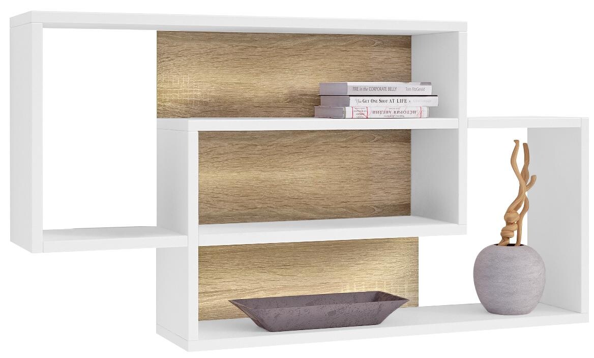 Wandboard Dream weiß Eiche Sonoma Nachbildung B/H/T: ca. 90x48x16 cm