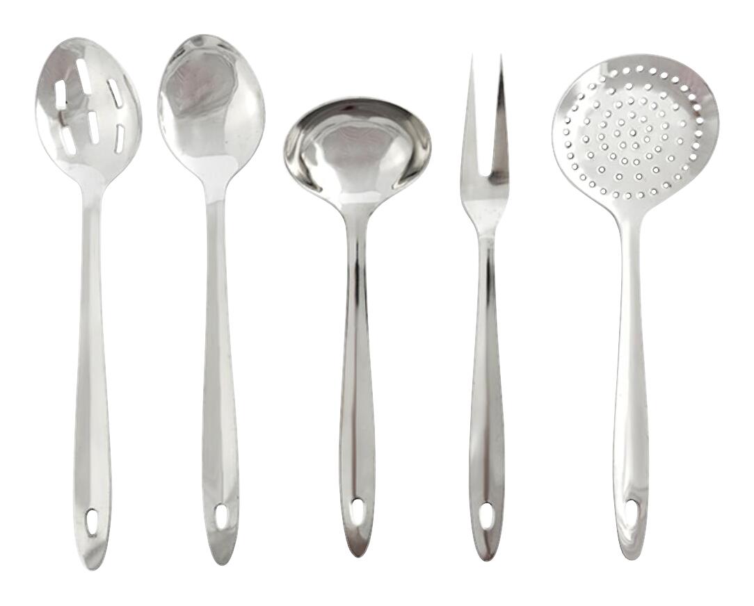 Küchenhelferset silber Edelstahl