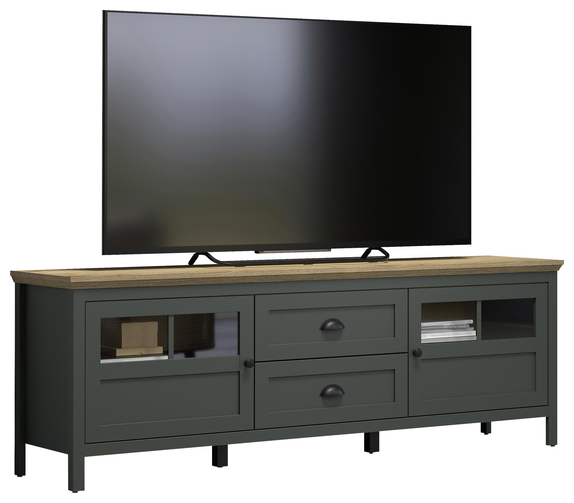 Lowboard Stanton tannengrün Eiche Evoke Coast Nachbildung B/H/T: ca. 184x64x45 cm