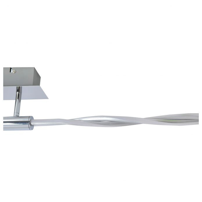 Näve Leuchten LED Deckenleuchte NV1266242 Chrom Metall Kunststoff B/H: ca. 8x14 cm null 1 Brennstellen