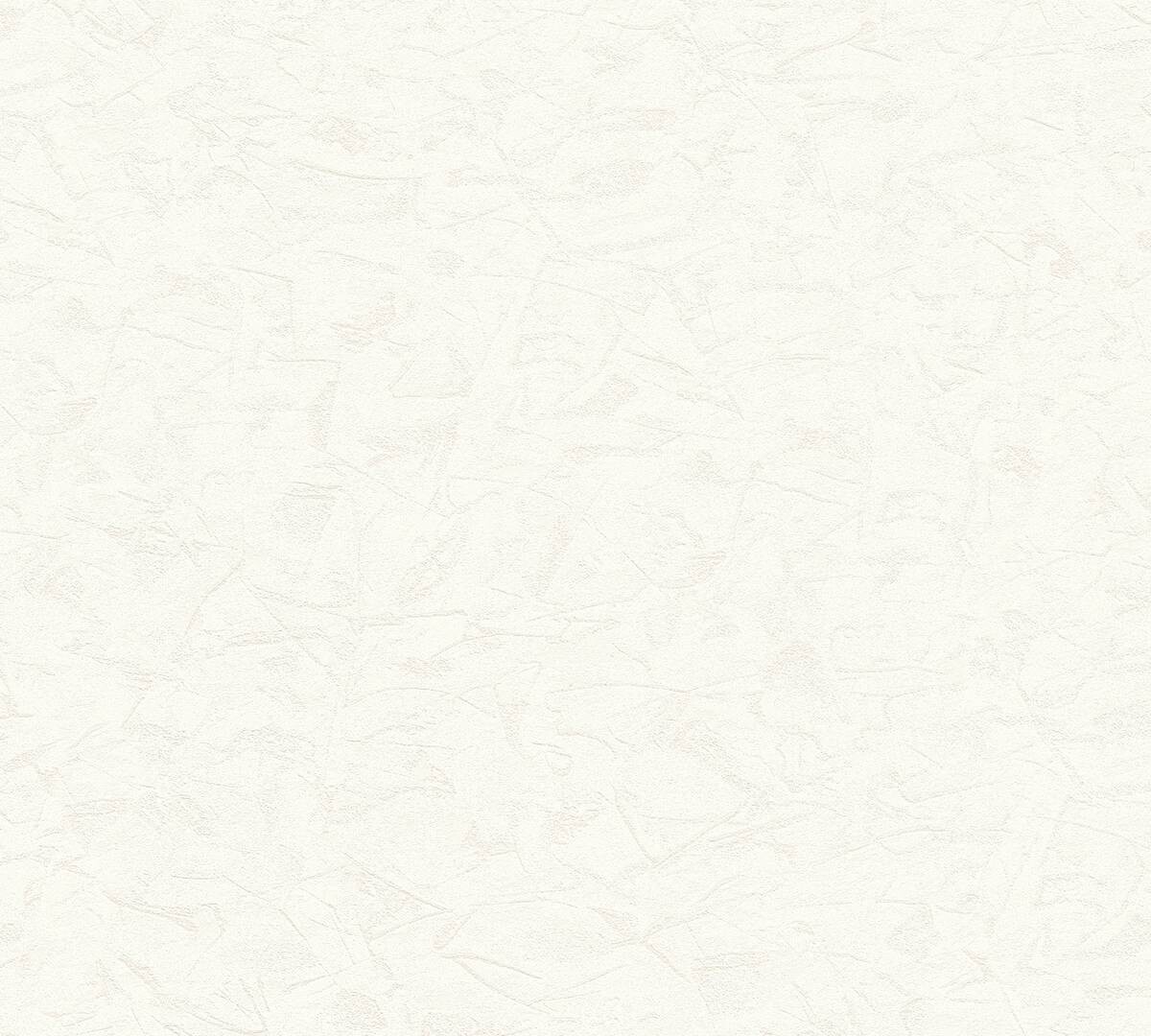 A.S.Creation Vliestapete Black & White Uni weiß B/L: ca. 53x1005 cm