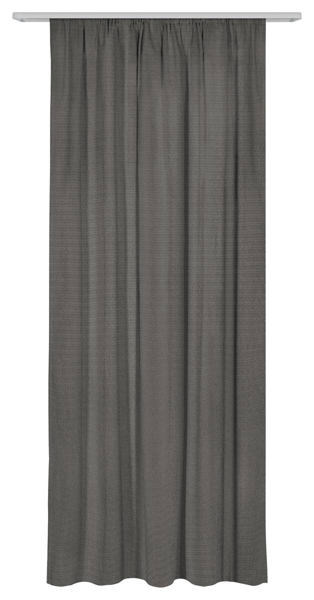 Dekovorhang Leo grau B/L: ca. 135x245 cm