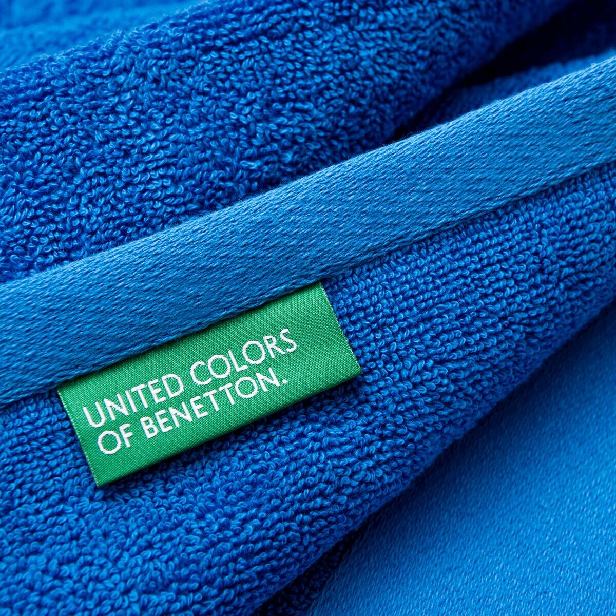 BENETTON Badetuch blau Baumwolle B/L: ca. 150x90 cm