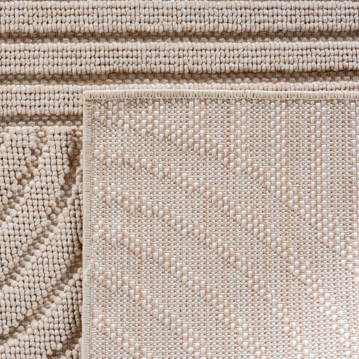 Ayyildiz Kurzflorteppich HELIX beige B/H/L: ca. 200x0,7x290 cm