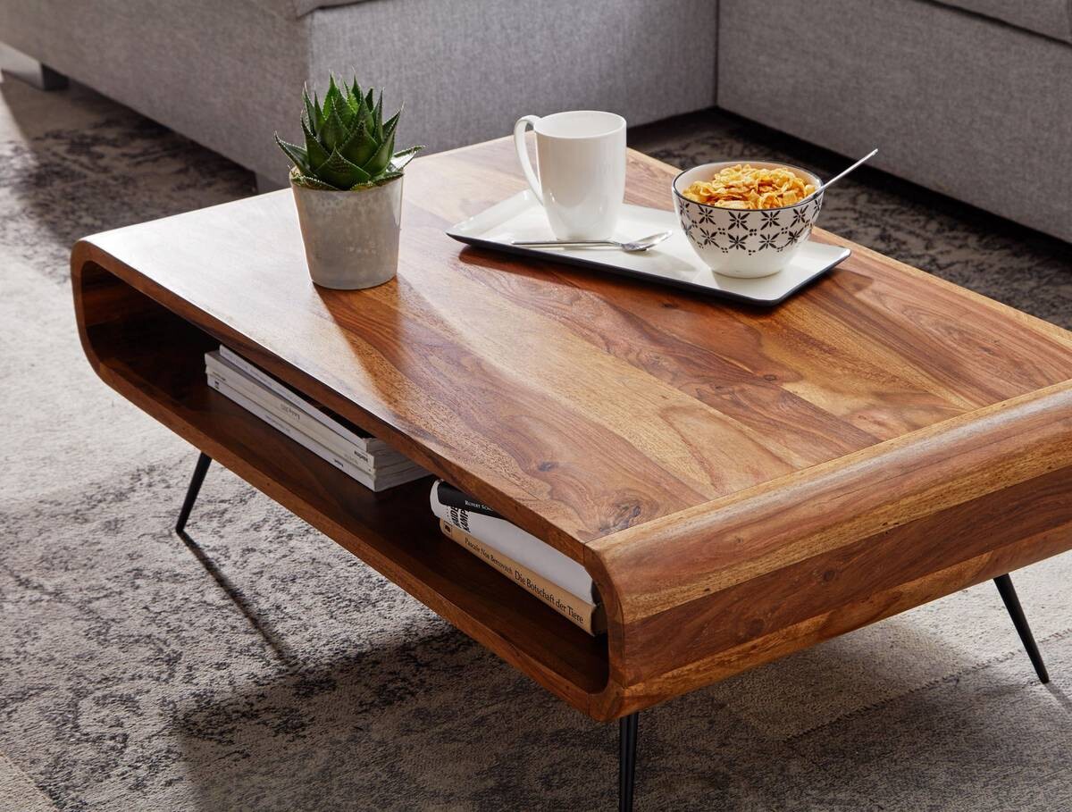 Wohnling Couchtisch braun B/H/T: ca. 55x30x90 cm