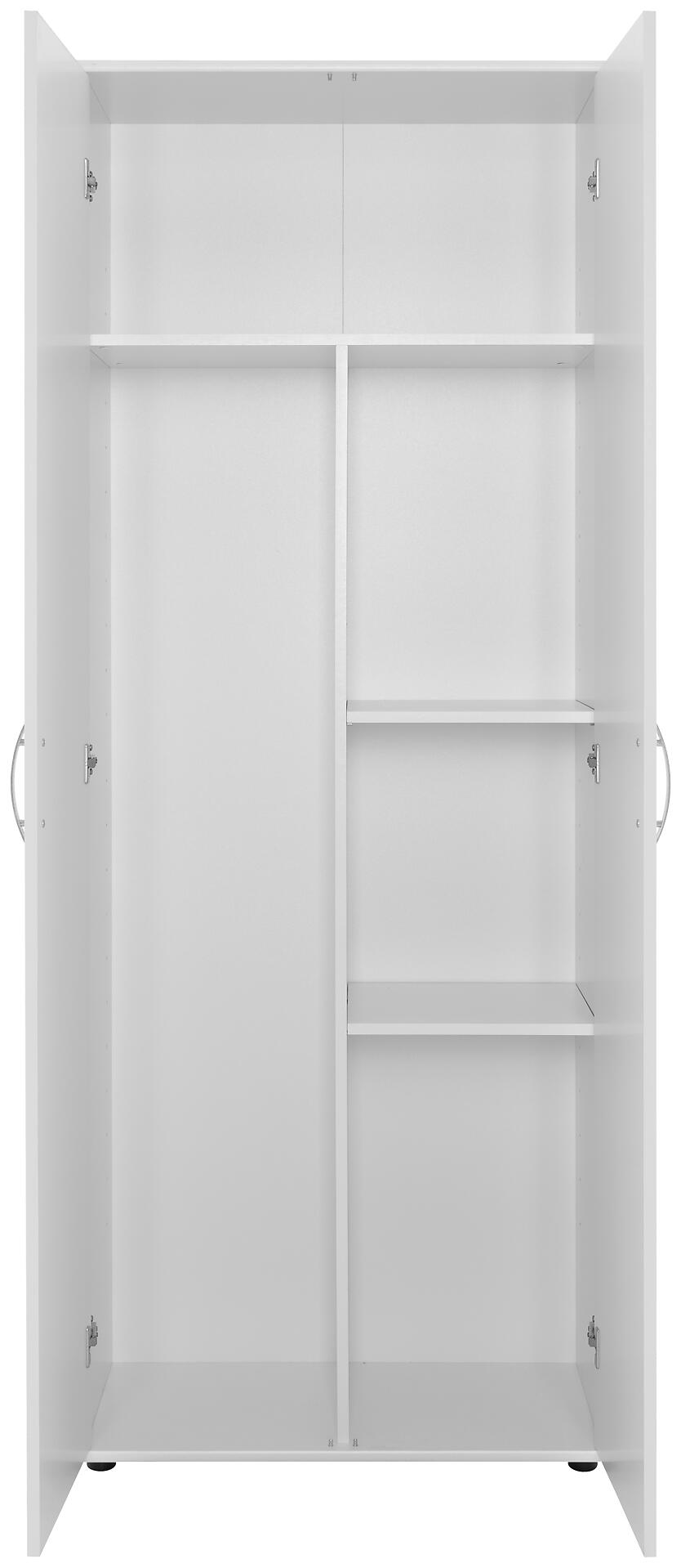 Putzschrank Andy 4 weiß B/H/T: ca. 70x187x35 cm