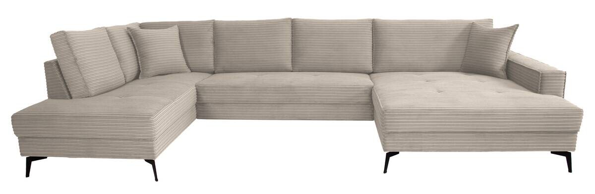 Wohnlandschaft Zero stone Microfaser B/H/T: ca. 362x86x195 cm