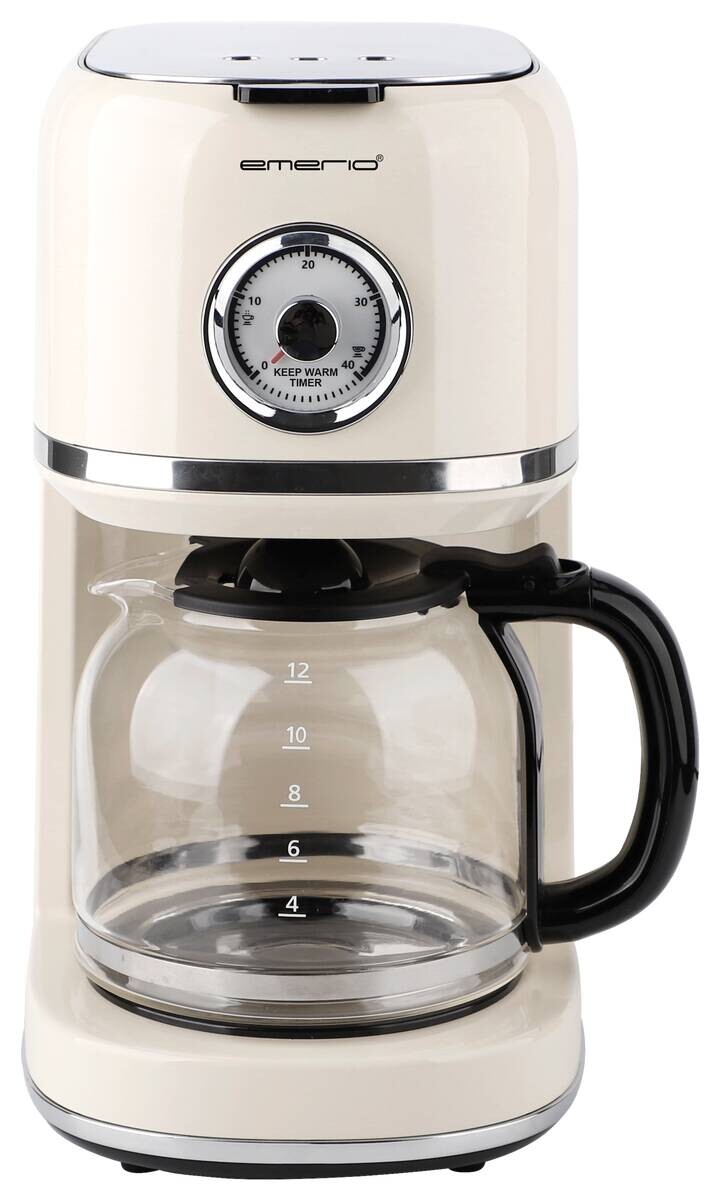 Emerio Kaffeeautomat CME-133280.4 creme Glas Edelstahl B/H/L: ca. 18,9x32,1x29,6 cm