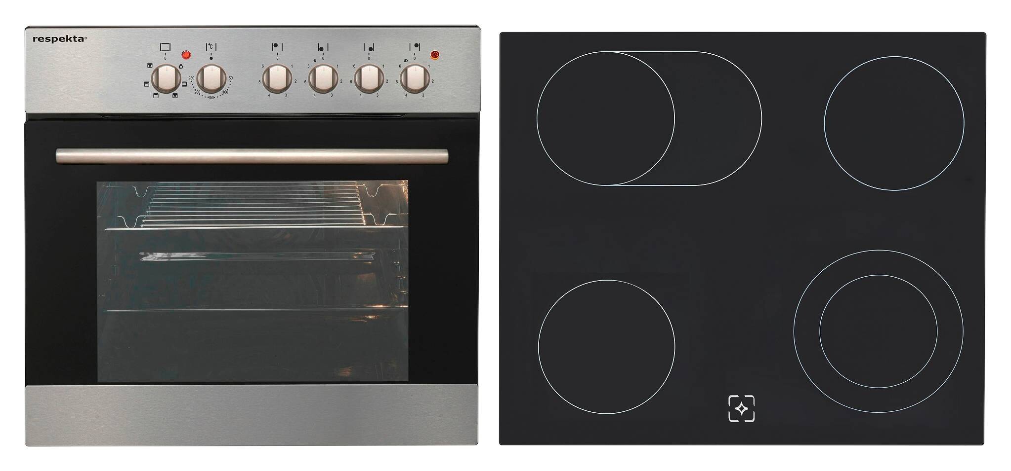 Respekta Küchenblock Premium grau hochglänzend B/H/T: ca. 280x200x60 cm