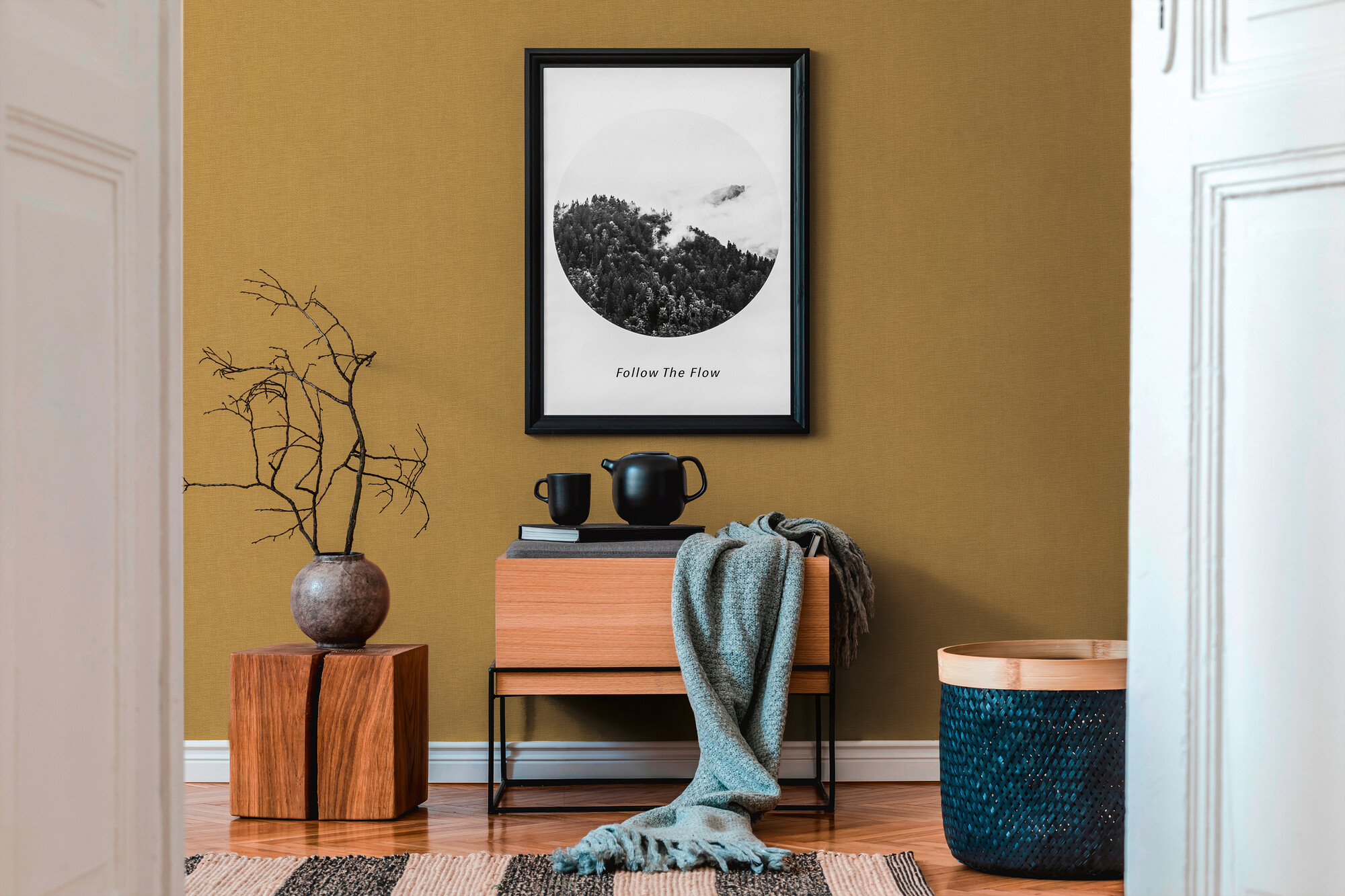 A.S.Creation Vliestapete gelb B/H/D: ca. 53x1005x10,8 cm