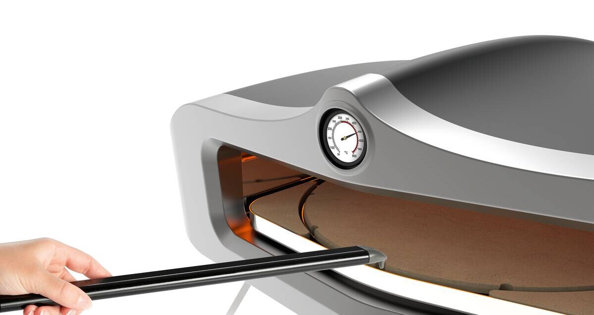 Rachs KOCHWERK Gas-Pizzaofen silber Edelstahl B/H/L/D: ca. 61,5x32x70,5x55 cm