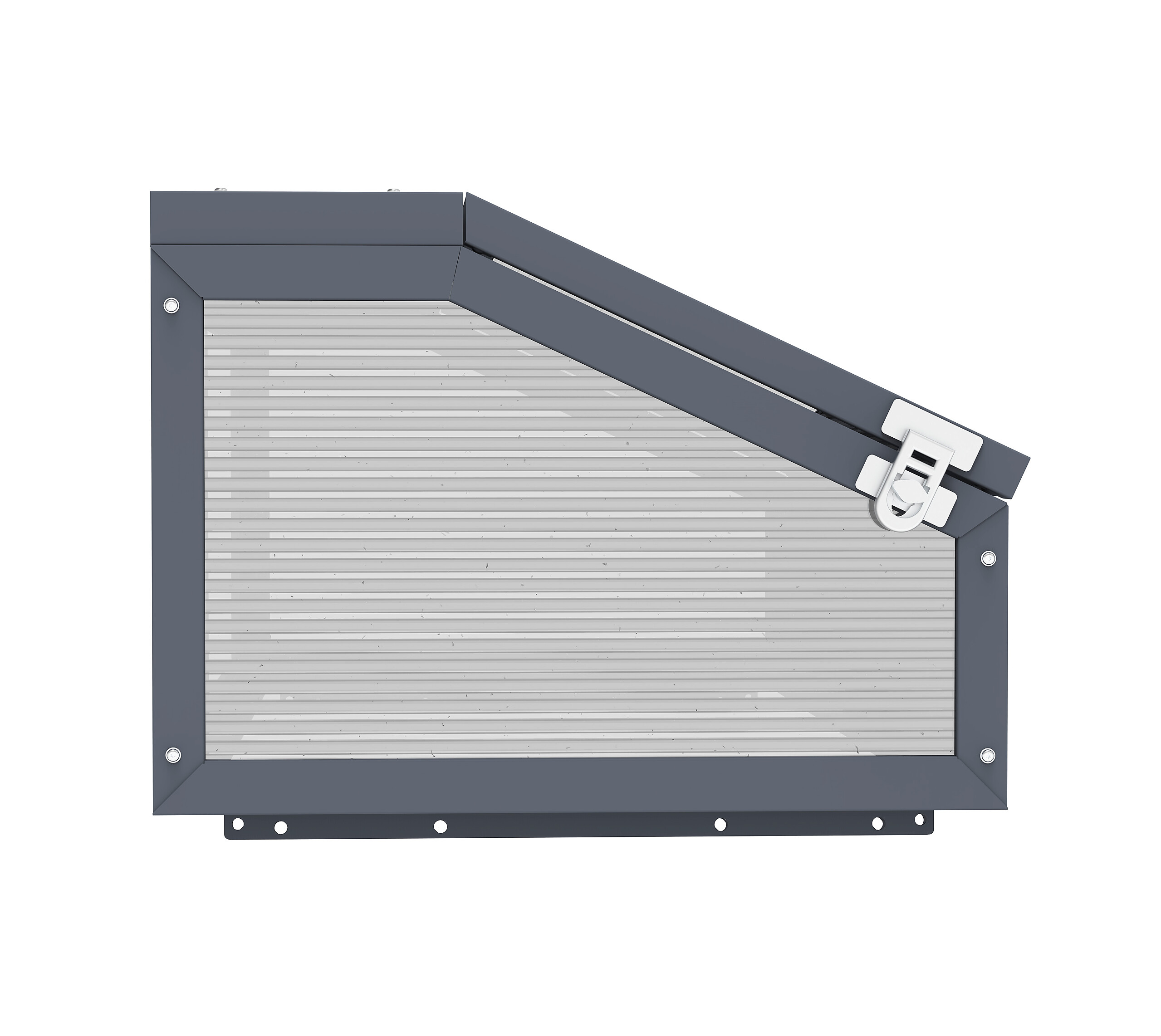 Westmann Frühbeetaufsatz Tega grau B/H/L: ca. 100x36x50 cm