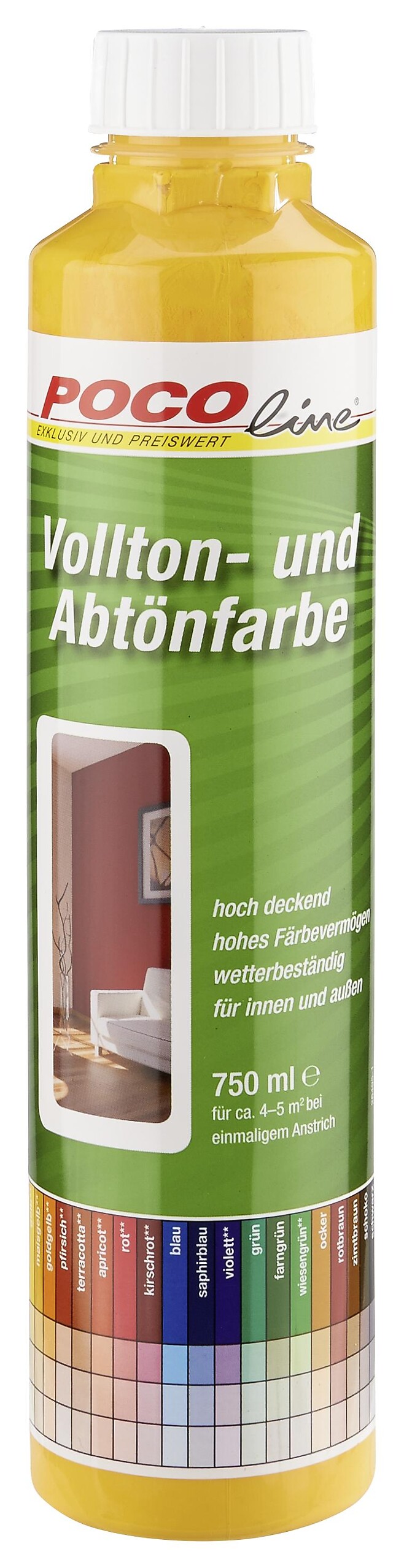 POCOline Vollton- und Abtönfarbe mais ca. 0,75 l