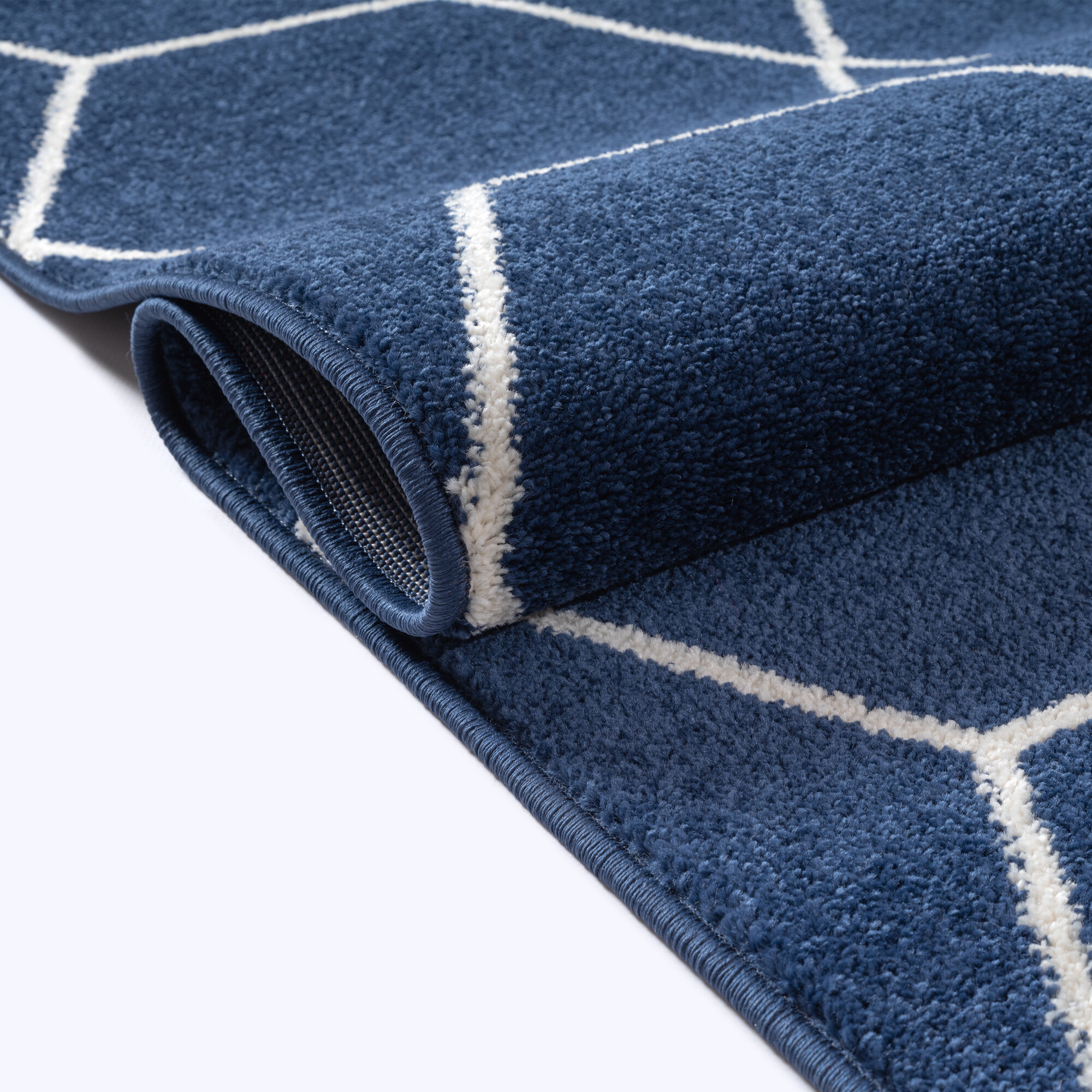 Sanat Teppich Trellis marine B/L: ca. 80x200 cm