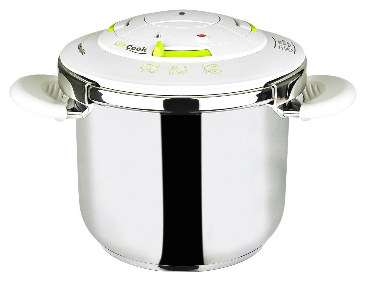 SAN IGNACIO Schnellkochtopf Life silber Edelstahl