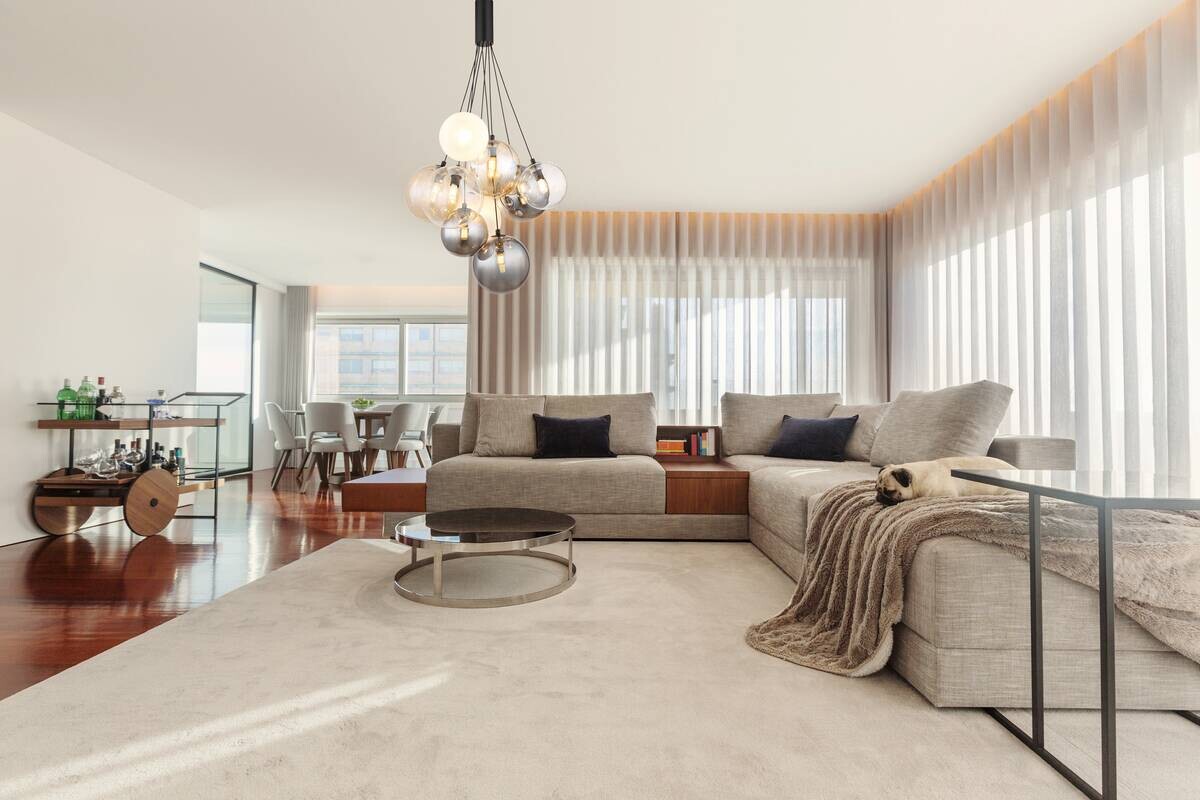 GLOBO Pendelleuchte BALLGI 56144-9H multicolor schwarz Metall H/D: ca. 90x45 cm G9 9 Brennstellen