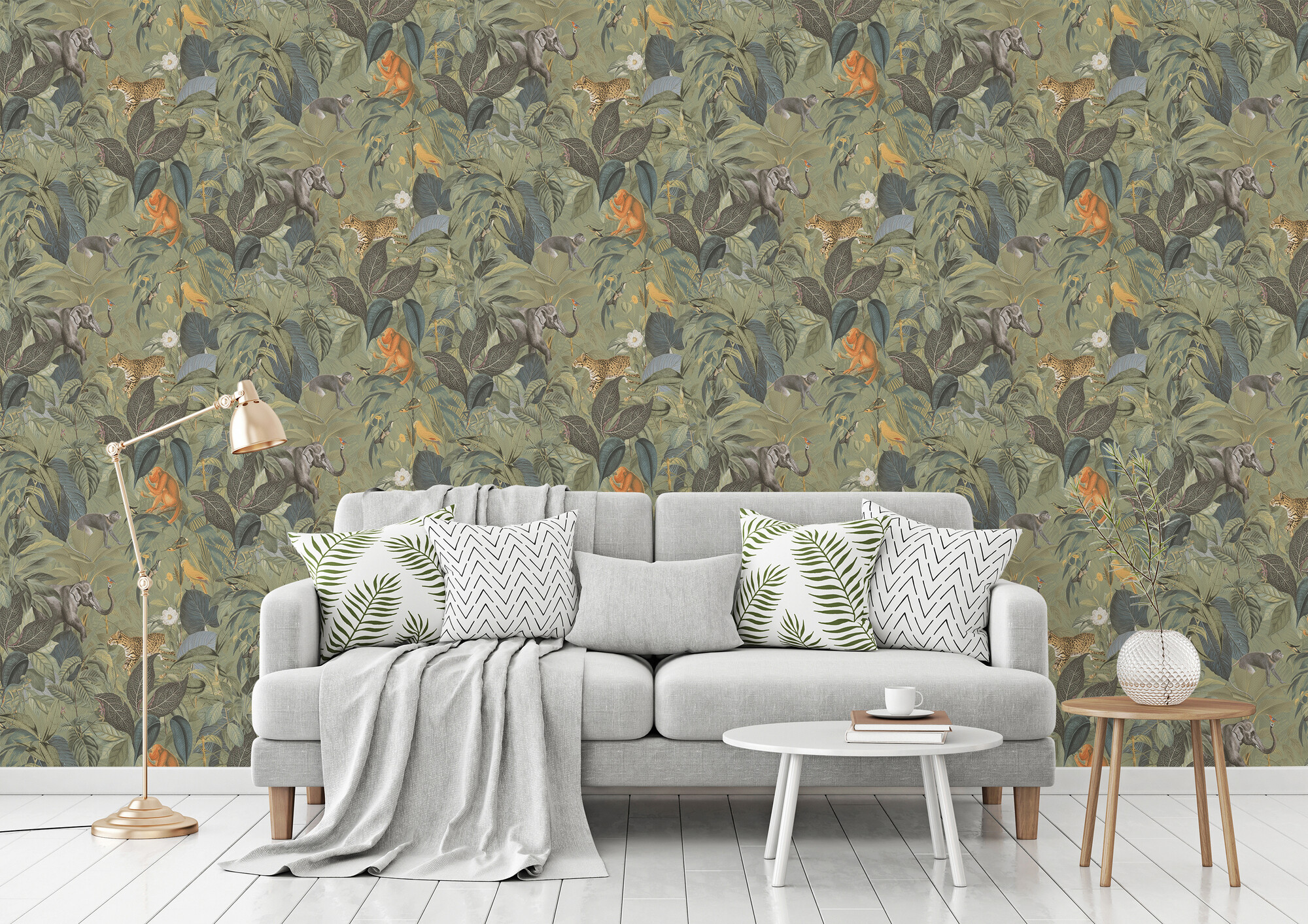 A.S.Creation Papiertapete grün B/H/D: ca. 53x1005x7,1 cm