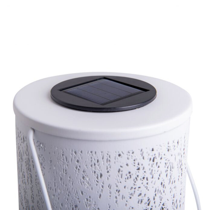 LED-Deko-Solarleuchte NV5266523 weiß Kunststoff H/D: ca. 20x12 cm