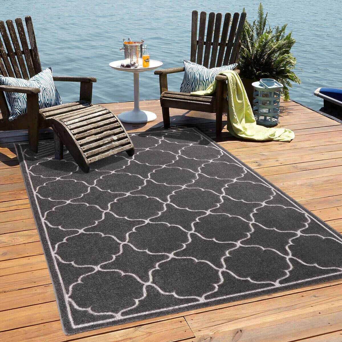 Sanat Outdoorteppich BERLIN grau B/L: ca. 160x230 cm