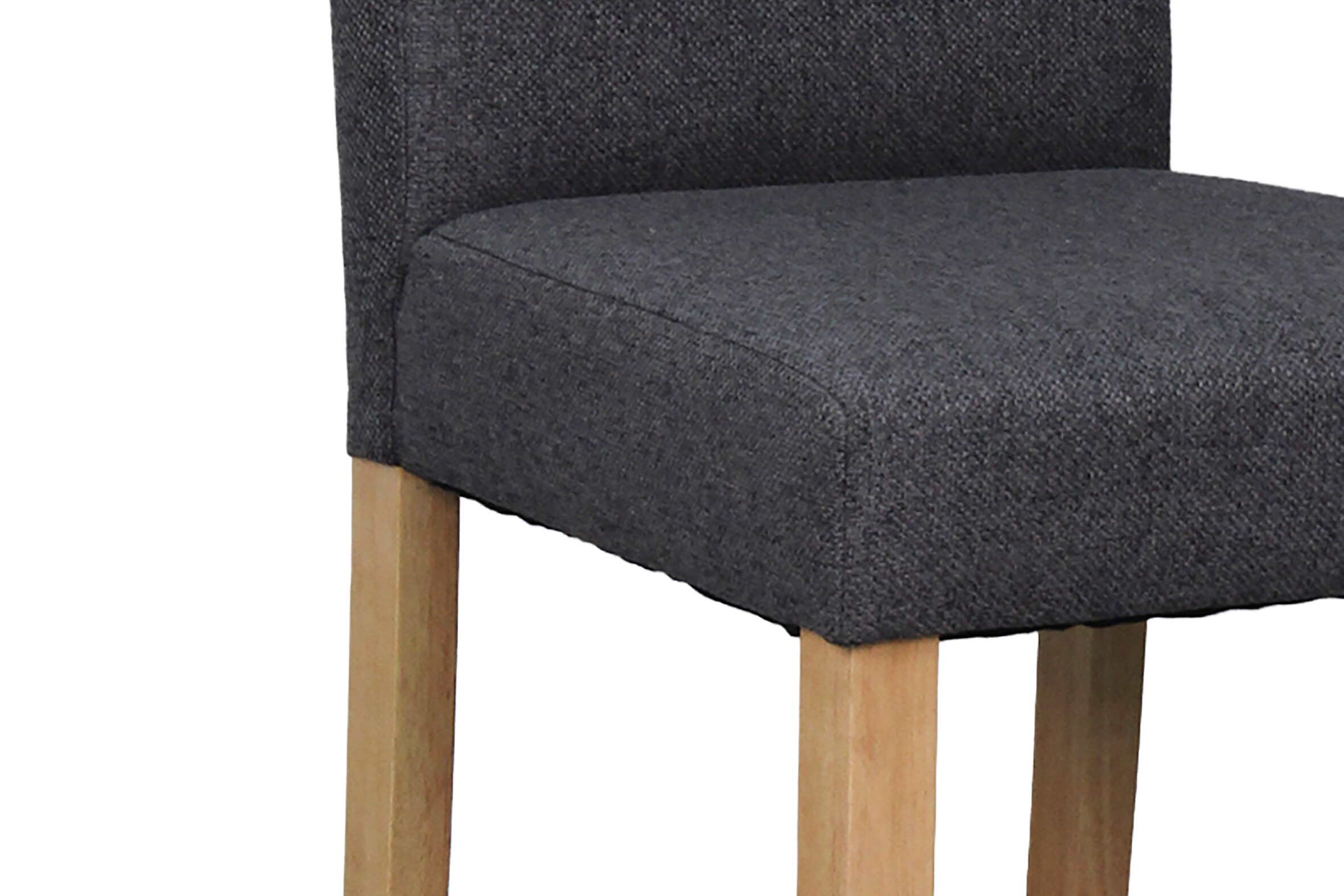 Stuhl ELIAS, 2er-Set dunkelgrau natur Stoff B/H/T: ca. 47x99,5x60 cm