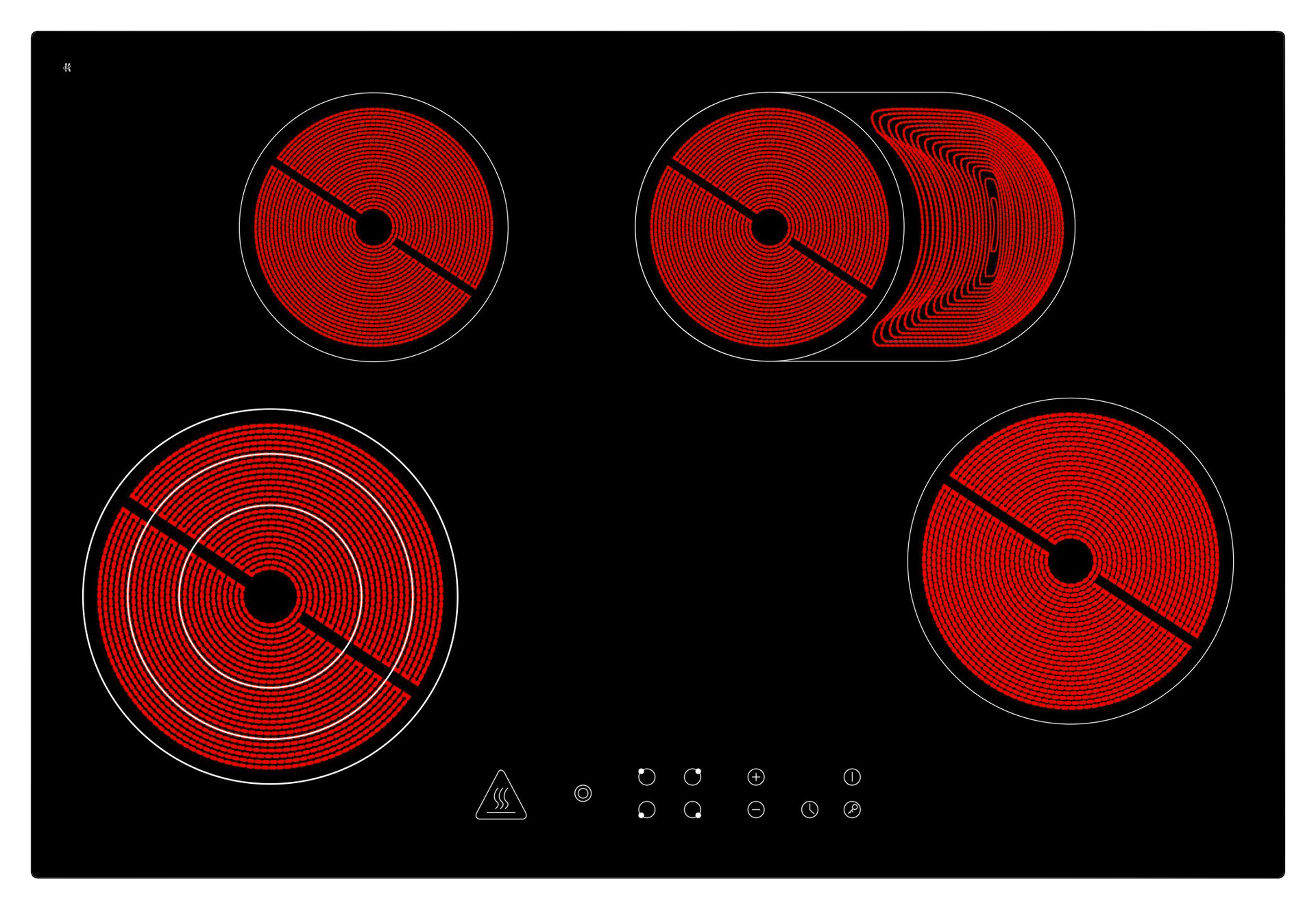 Respekta Inselküche Premium grau hochglänzend B/H/T: ca. 310x200x270 cm