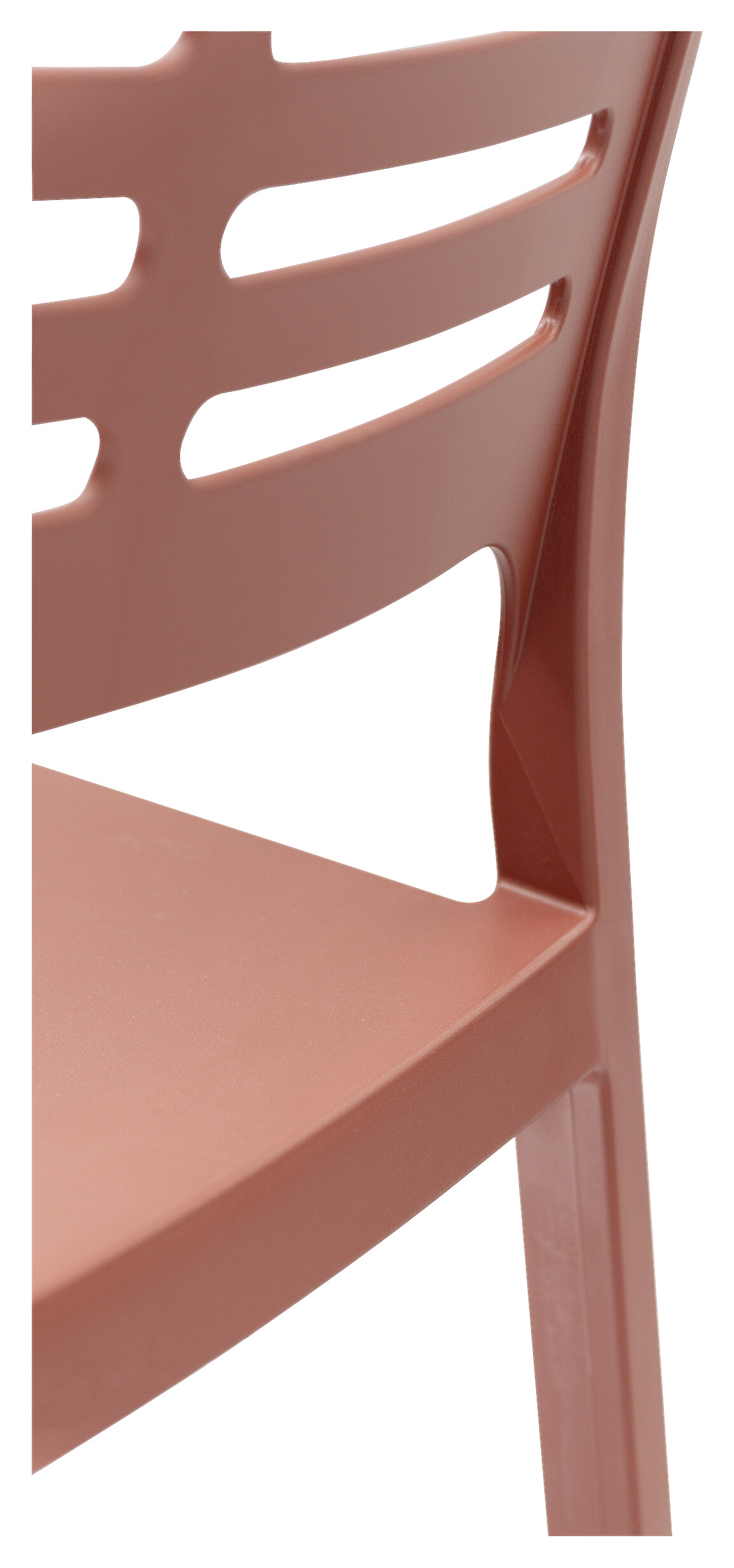 ProGarden Stapelstuhl Mistral terracotta Kunststoff
