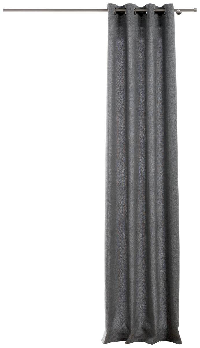 Ösenvorhang CHALET grau B/L: ca. 135x245 cm