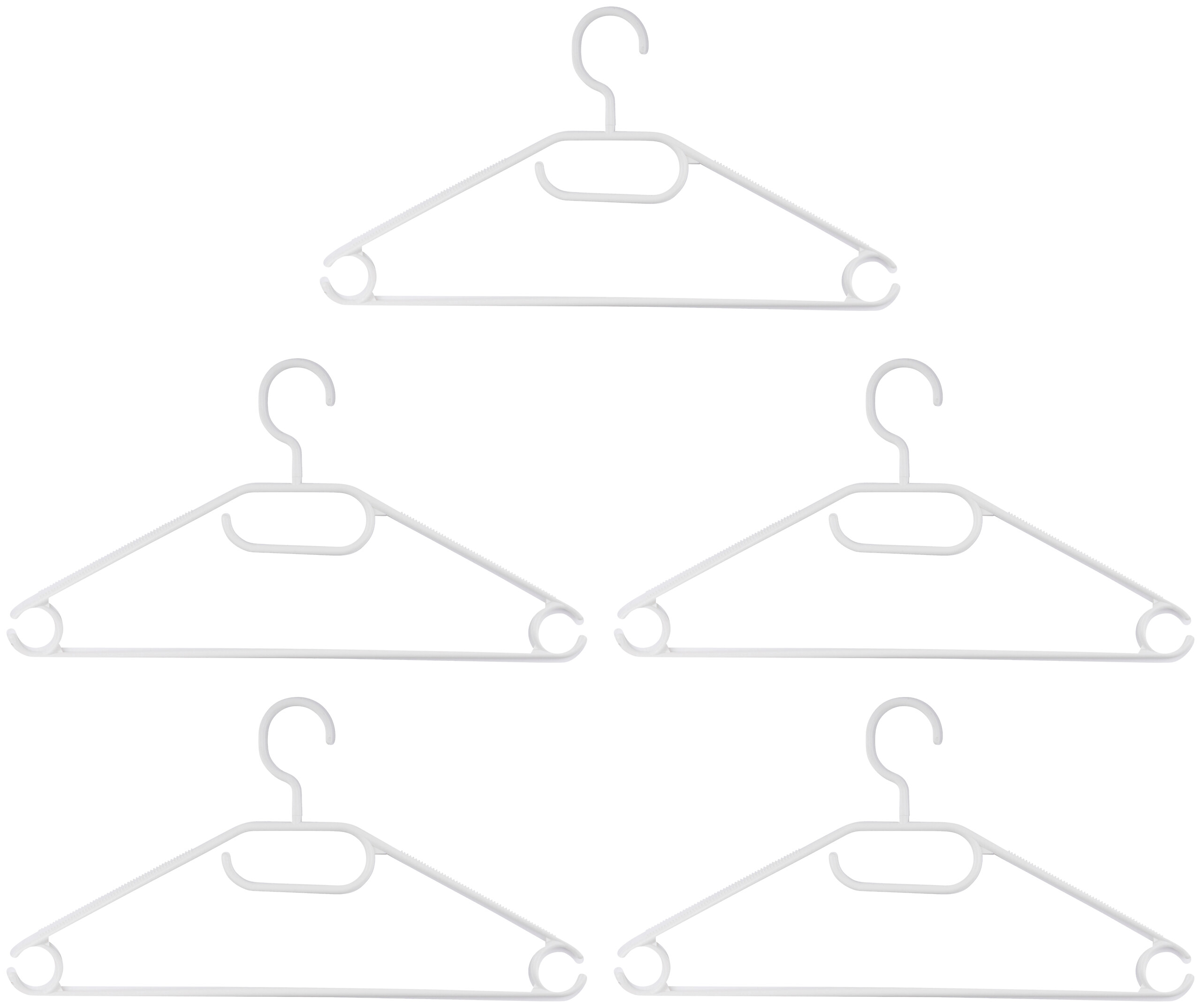alpina Kleiderbügelset weiß Polypropylen