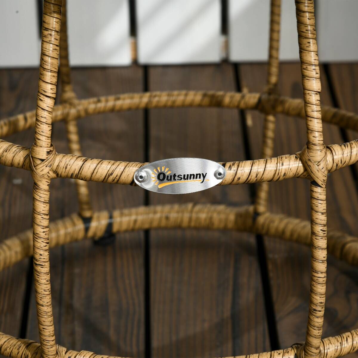 Outsunny Sitzgruppe dunkelgrau Edelstahl B/H/L: ca. 65x62x78 cm