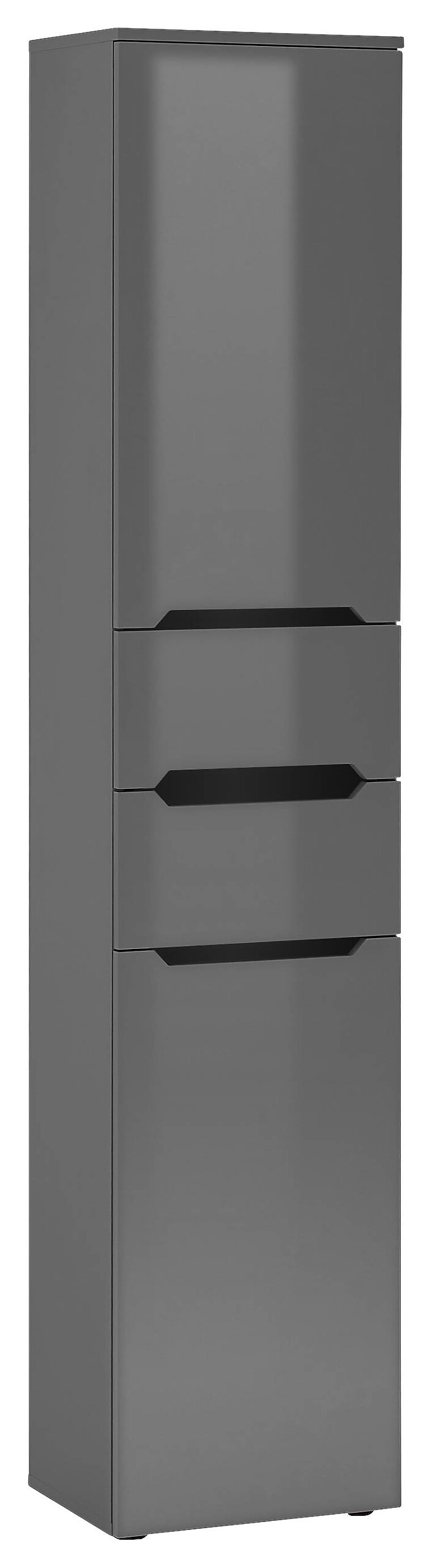 Hochschrank Ibiza anthrazit matt anthrazit Hochglanz B/H/T: ca. 40x190x30 cm Hochschrank Ibiza anthrazit matt anthrazit Hochglanz B/H/T: ca. 40x190x30 cm