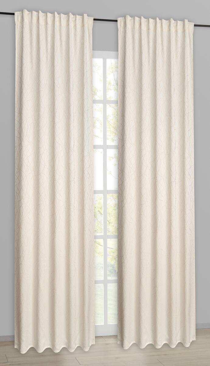 Kombivorhang Doreen champagner B/L: ca. 135x245 cm