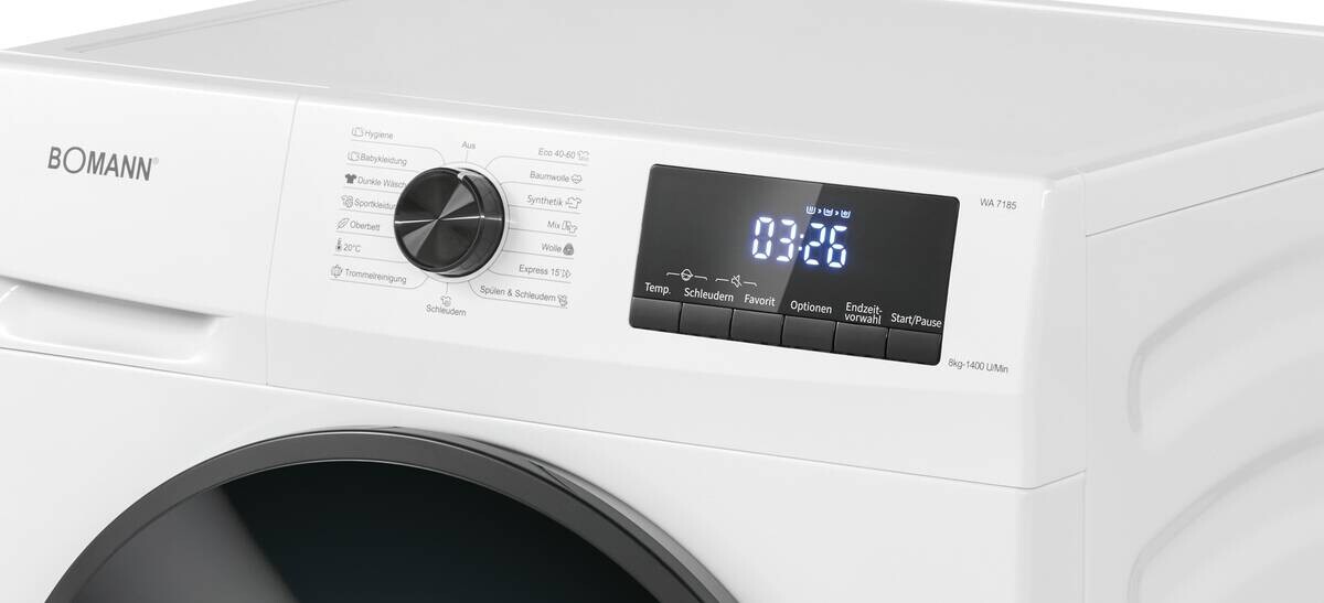 Bomann Waschmaschine WA 7185 weiß B/H/T: ca. 60x85x54 cm ca. 8 kg Bomann Waschmaschine WA 7185 weiß B/H/T: ca. 60x85x54 cm ca. 8 kg