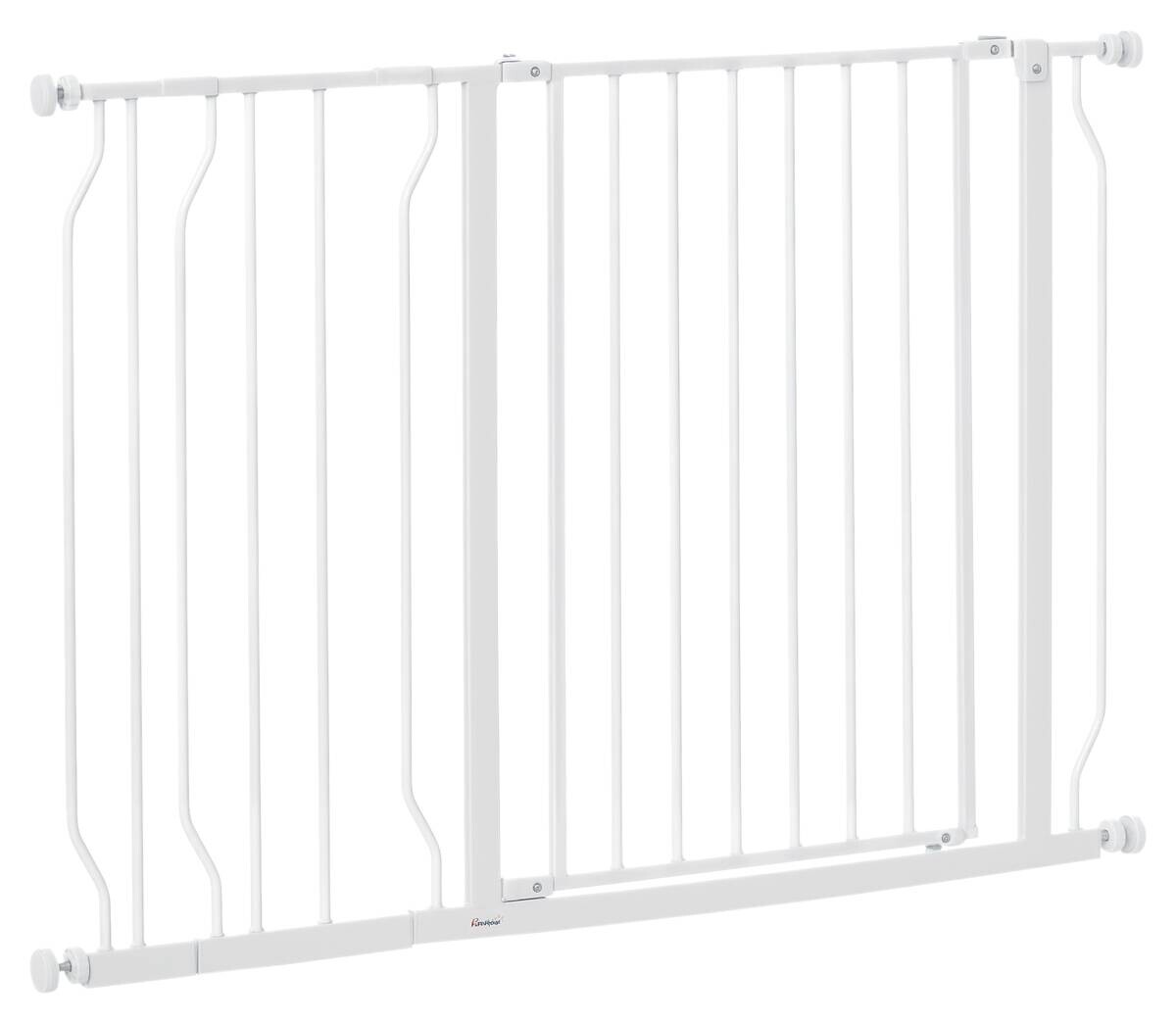 PawHut Schutzgitter weiß Kunststoff B/H/L: ca. 3x76x115 cm