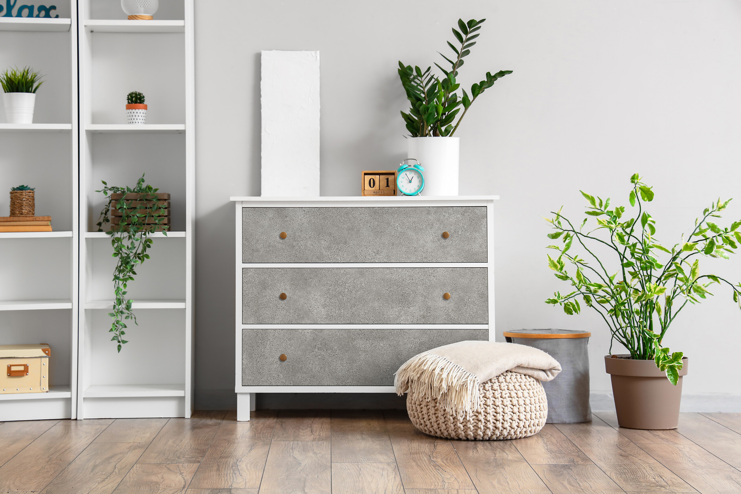 Klebefolie Beton B/L: ca. 67,5x200 cm