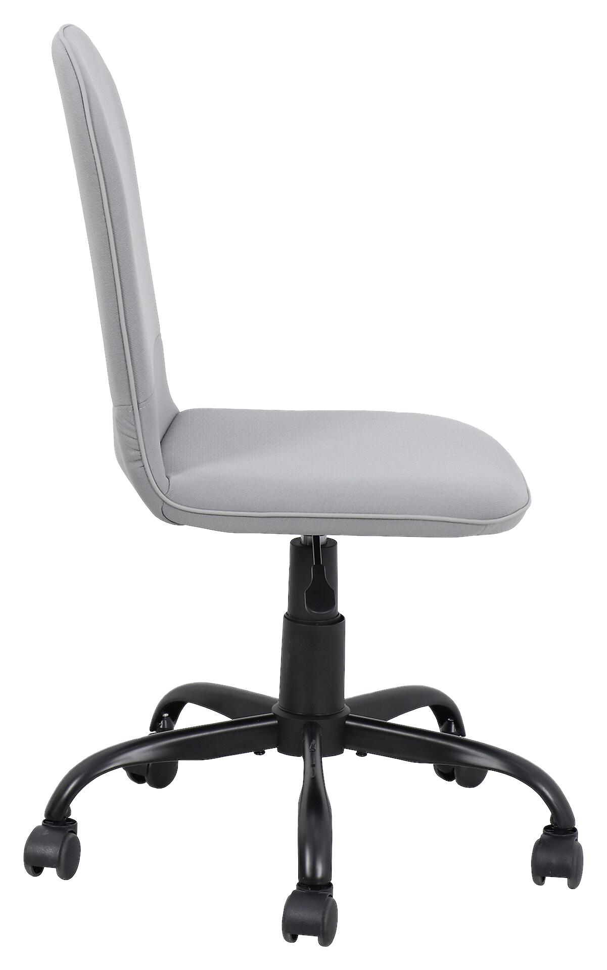 Drehstuhl TROLLY schwarz grau Metall Stoff