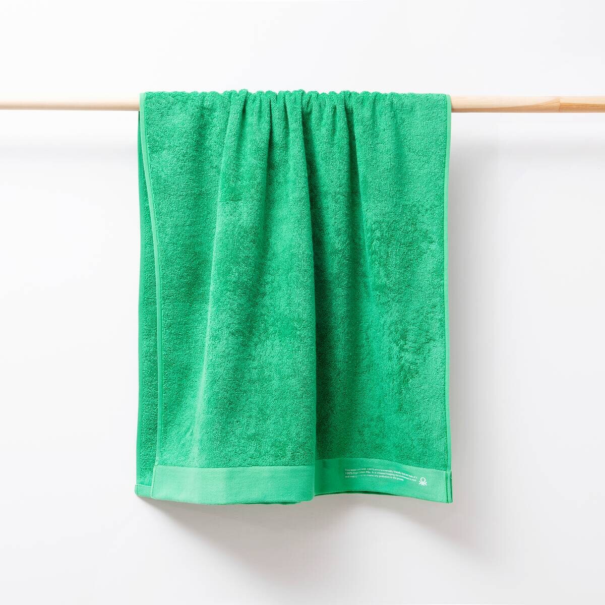 BENETTON Badetuch grün Baumwolle B/L: ca. 150x90 cm