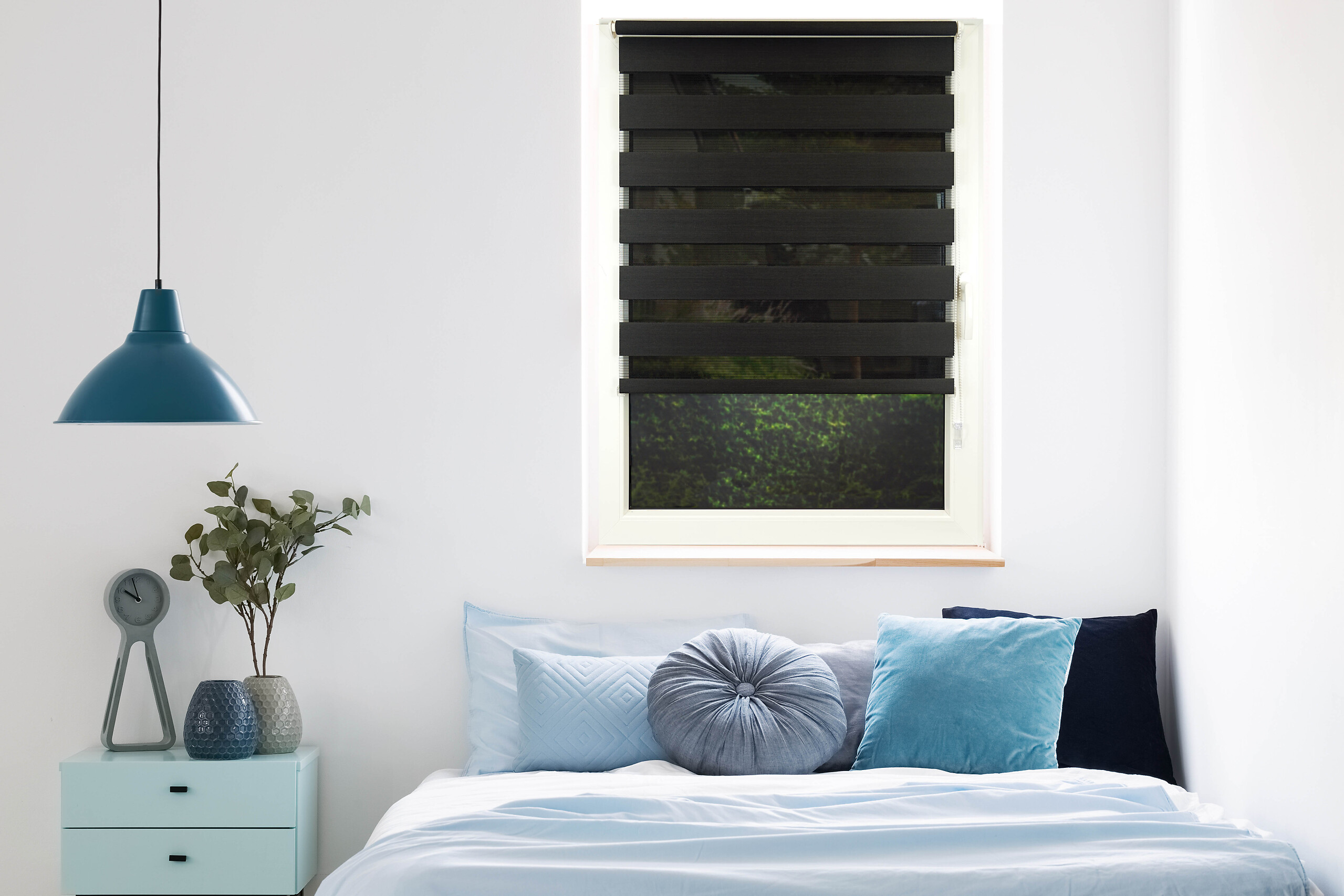 Doppelrollo Just anthrazit B/L: ca. 80x210 cm