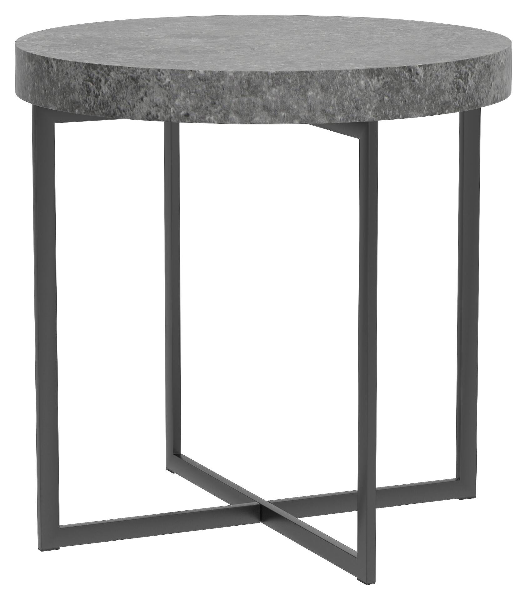 Beistelltisch Celina Beton Optik schwarz B/H/T: ca. 50x50x50 cm