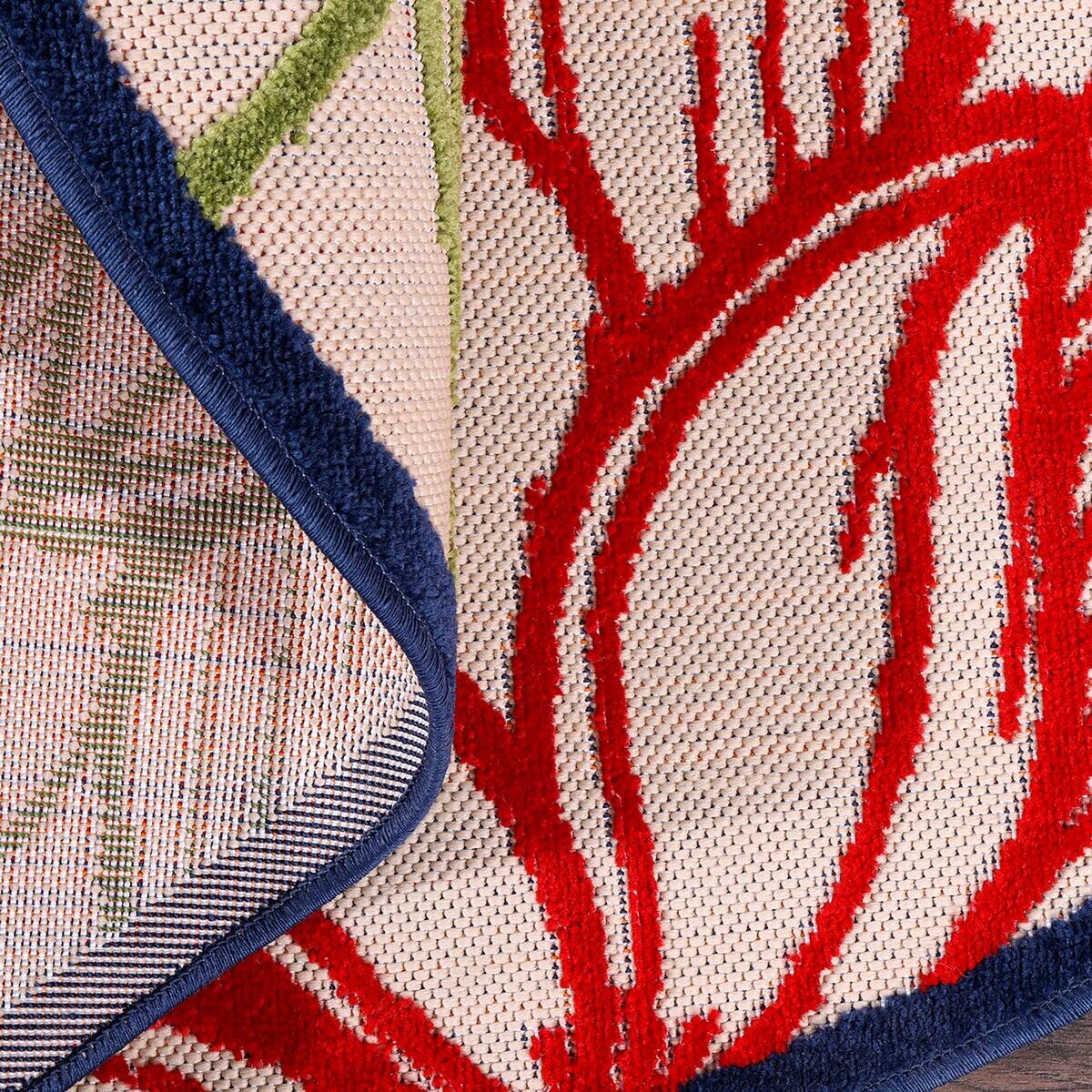 Sanat Outdoorteppich FLORAL bunt B/L: ca. 200x200 cm