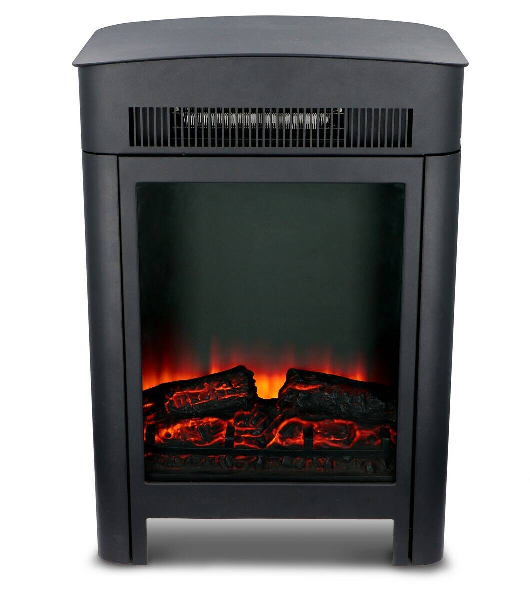 alpina Elektrokamin schwarz Metall B/H/T: ca. 59x41x26 cm ca. 1800 W