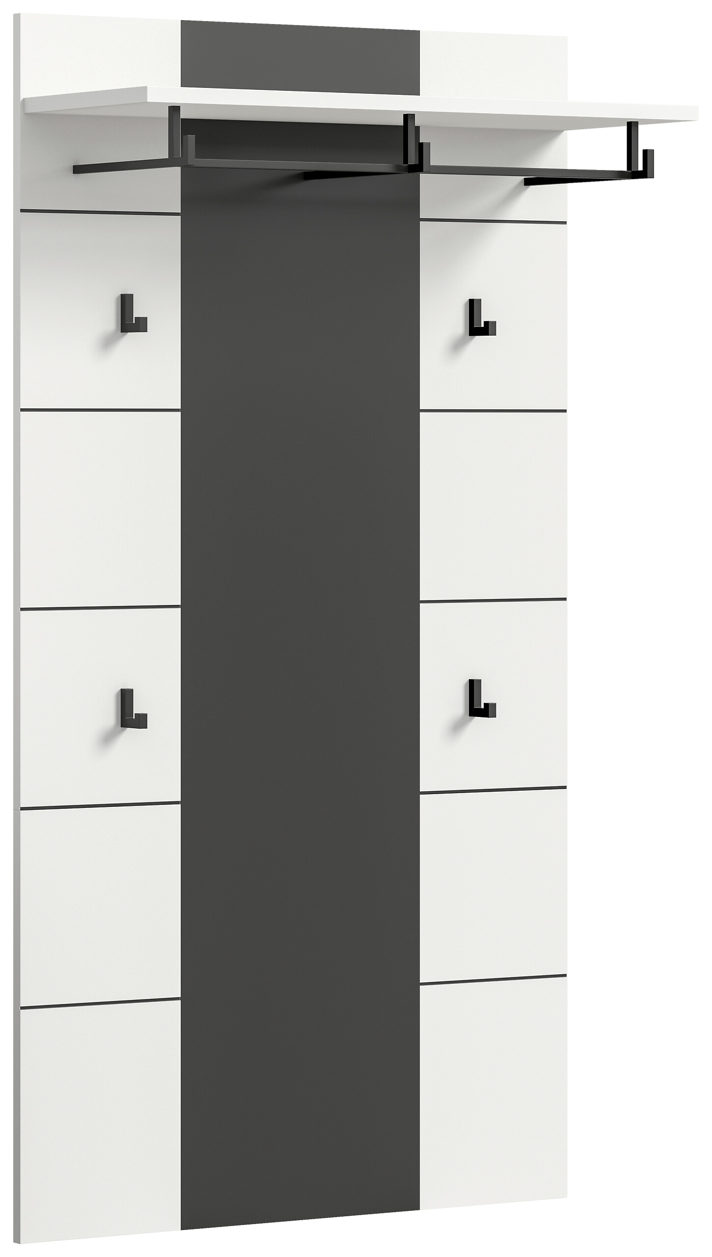 Paneel Canu basaltgrau Nachbildung weiß B/H/T: ca. 80x141x29 cm