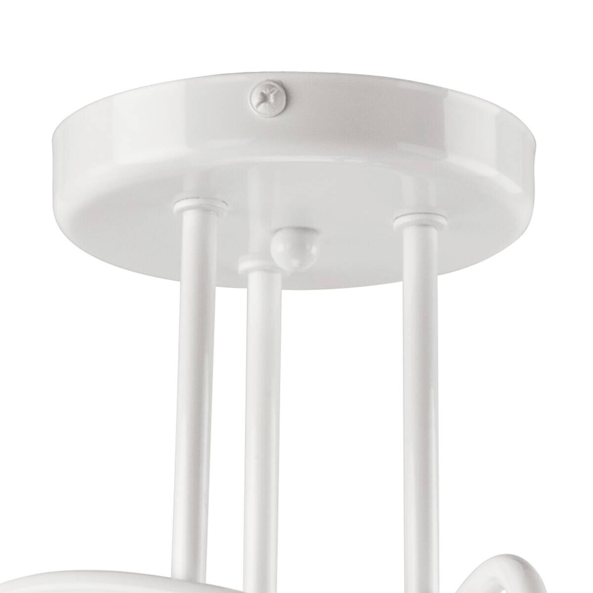 Lamkur Deckenleuchte Camilla weiß Stahl H/L: ca. 30x36 cm E27 3 Brennstellen