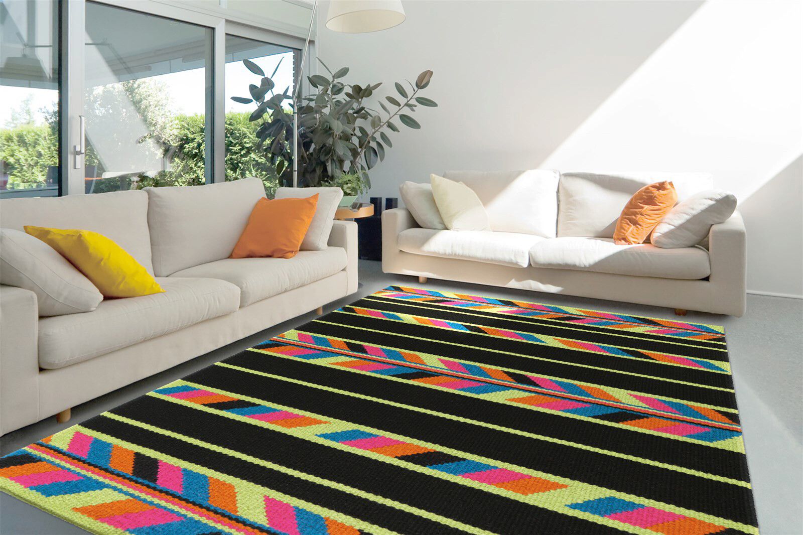 Arte Espina Kurzflorteppich Craft 8053 schwarz B/L: ca. 170x240 cm