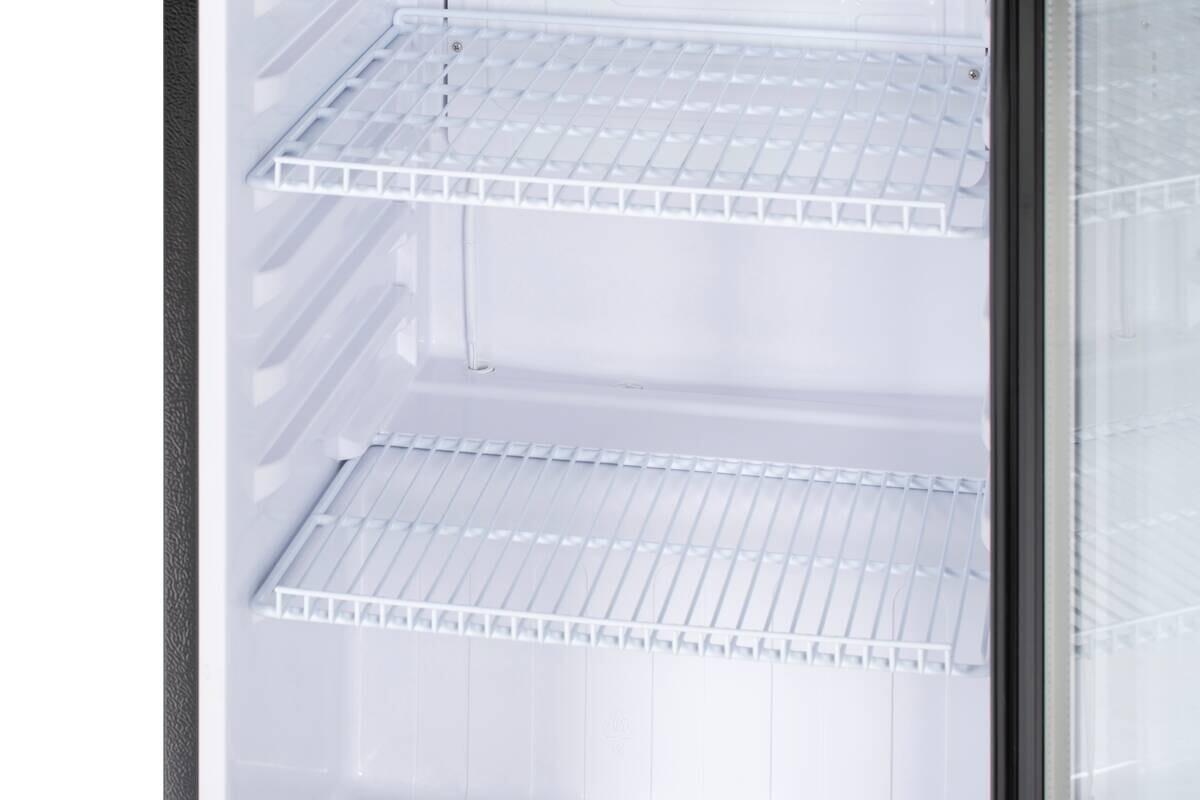 POCOline Glastürkühlschrank GTK144-235 DB schwarz B/H/T: ca. 54x144x55 cm