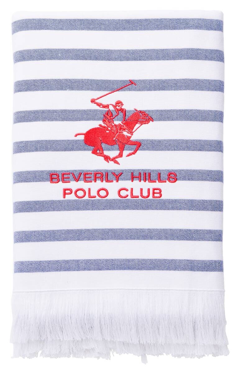 POLO CLUB Hamamtuch POLO CLUB blau Baumwolle B/L: ca. 80x165 cm